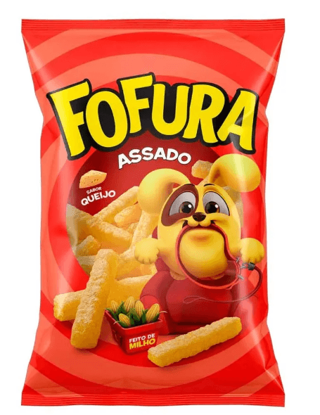 Salgadinho Lucky sabor queijo Fardo com 10 unidades de 60g - Fofura