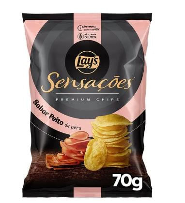 Batata sabor Peito de Peru Pacote com 70g - Sensações