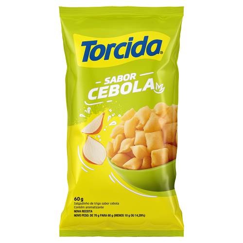 Salgadinho Lucky sabor cebola com 60g - Torcida