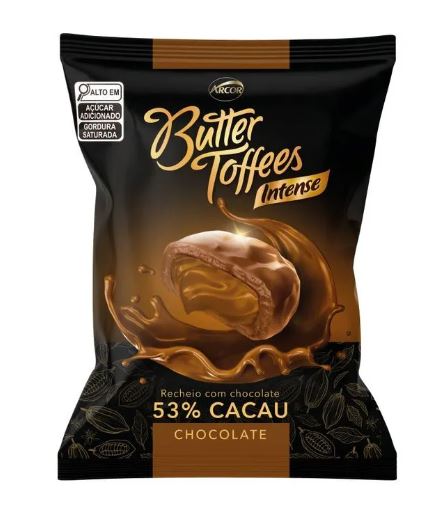 Bala Intense Chocolate 53% Cacau 500g - Butter Toffees