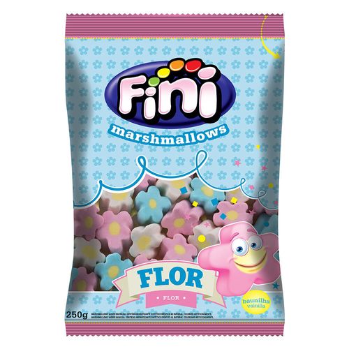 Marshmallow flor caixa de embarque com 12 pacotes com 250g - Fini