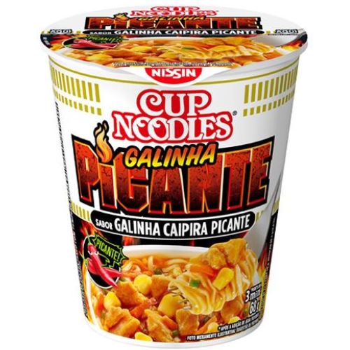 Cup Noodles sabor Galinha Caipira Picante 69g - Nissin