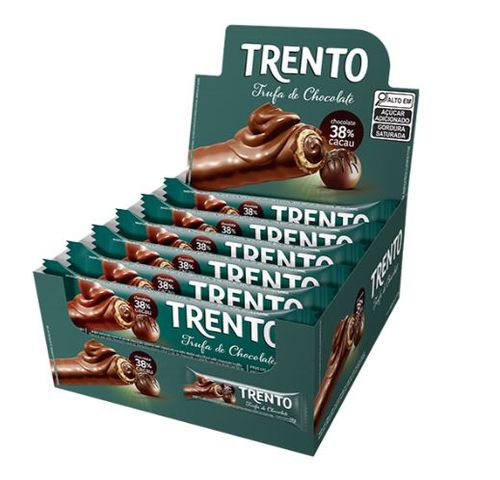 Chocolate sabor trufa de chocolate caixa com 16 unidades de 32g - Trento