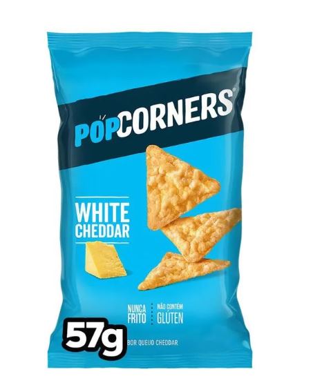 Salgadinho Popcorners White Cheddar 57g - Elma Chips