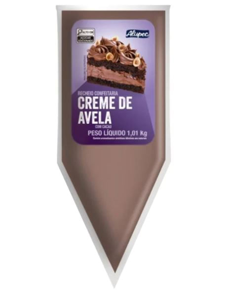 Recheio de confeitaria sabor creme de avelã 1kg - Alispec