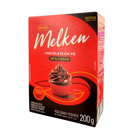 Cacau em Pó 50% com 200g - Melken