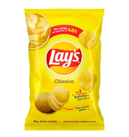 Batata sabor Clássico Pacote com 115g - Lay's