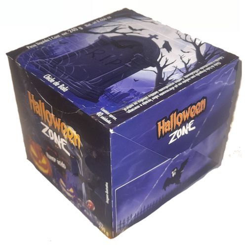 Chiclete Halloween Zone sabor Laranja e Morango caixa com 40 unidades - Sukest