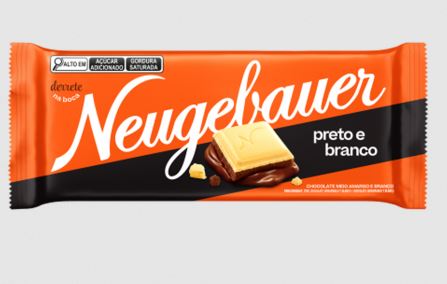 Barra de chocolate preto e branco com 130g - Neugebauer