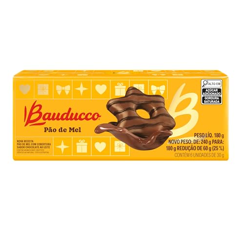 Pão de mel caixa com 180g - Bauducco