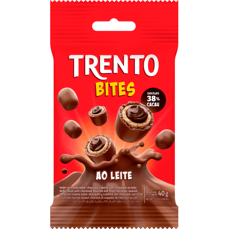 Chocolate ao Leite com 40g - Trento Bites