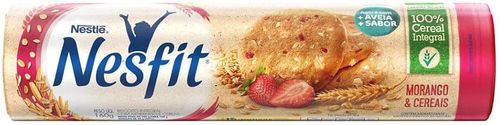 Biscoito integral morango e cereais 160g - Nesfit