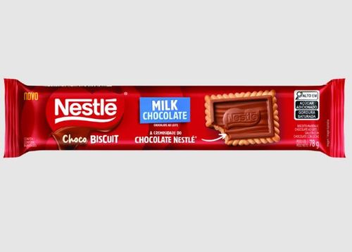 Biscoito choco biscuit sabor chocolate ao leite com 78g - Nestlé