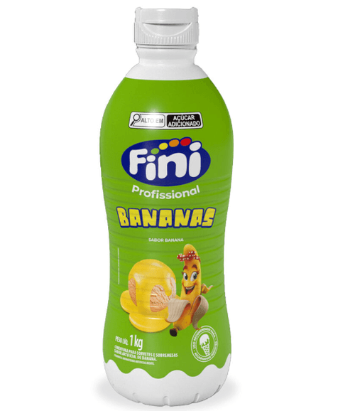 Calda Para Sorvete Banana 1kg - Fini