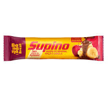 Barra de frutas com cobertura de chocolate sabor Banana, Maça e Canela Zero açucares com 24g - Supino