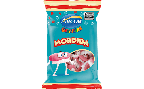 Bala de gelatina Mordida com 70g- Arcor