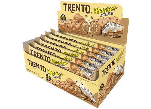 Chocolate Banoffee caixa com 15 unidades com 25g - Trento Massimo