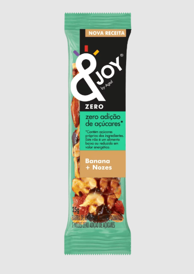 Barra de cereal zero com banana e nozes 25g - Nuts&Joy
