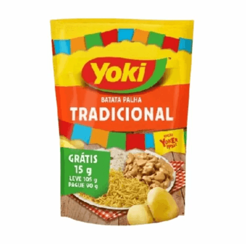 Batata Palha Tradicional Leve 105g Pague 90g - Yoki