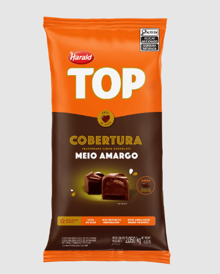 Cobertura em Gotas sabor Chocolate Meio Amargo 2,05Kg - Top