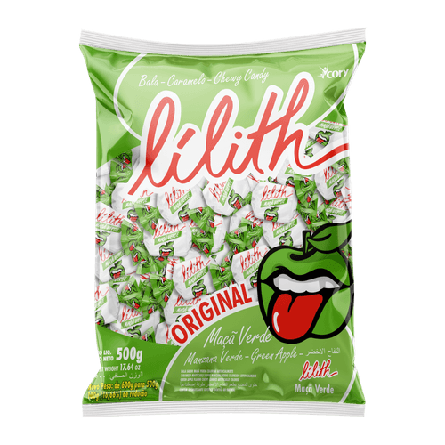 Bala sabor Maçã Verde 500g - Lilith