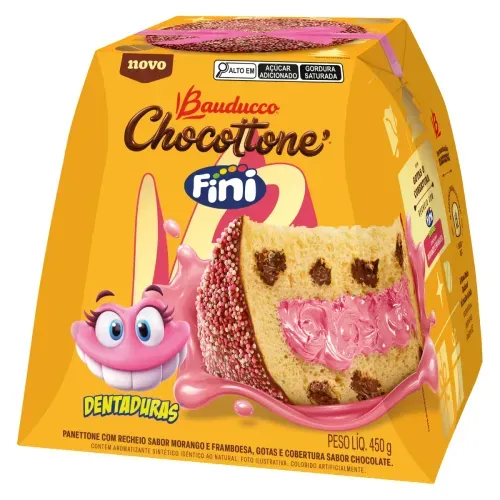 Chocottone Dentaduras Fini 450g -Bauducco