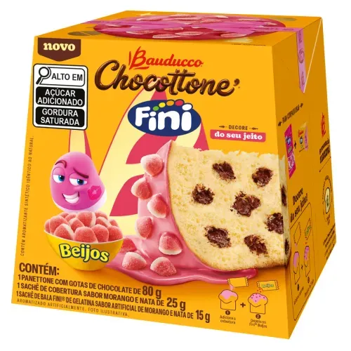 Chocottone Beijos Fini 80g -Bauducco
