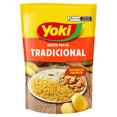 Batata Palha Tradicional Pacote com 105g - Yoki