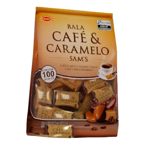 Bala café e caramelo com 450g - Sam's